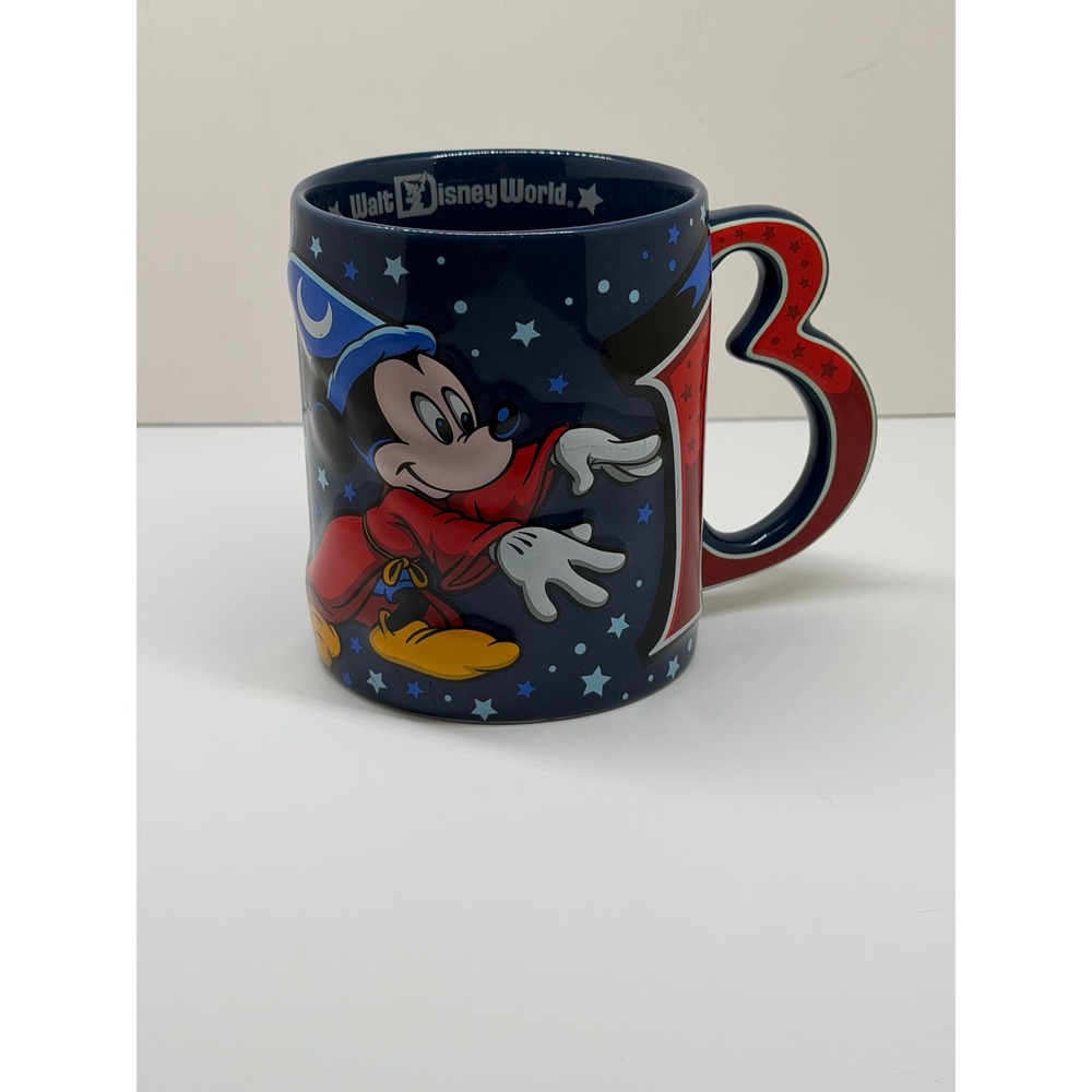 Disney Parks 2013 Sorcerer Mickey Mouse 3D Reliefโ Coffee Mug Walt Disney World